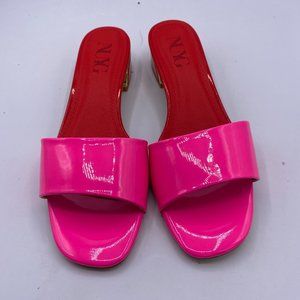 Women Low Heel  Mules Open Toe Flats Pumps Shoes